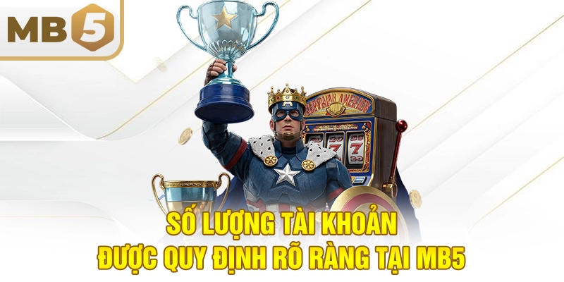 Số lượng tài khoản được quy định rõ ràng tại MB5
